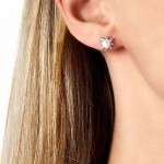 Yoko London - Trend Freshwater Pearl and Diamond Stud Earrings Pink Gold